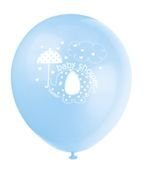 Balony na Baby Shower, błękitne 8szt./op.